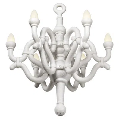 Pre-owned Qeeboo Fallen Chandelier M Lamp In White Recyclable Polyethylene By Studio Job