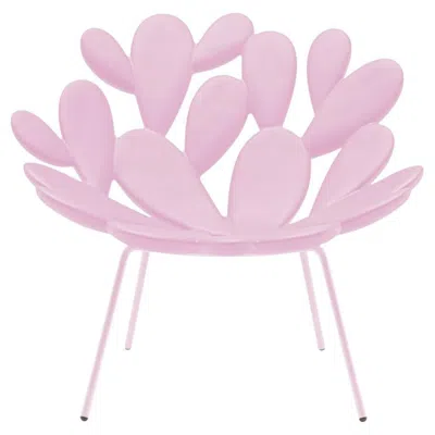Pre-owned Qeeboo Filicudi Armchair Colored In Pink Polyethylene & Steel By Marcantonio
