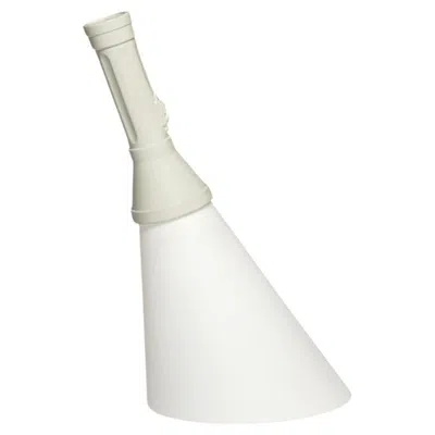 Pre-owned Qeeboo Flash Lamp With Rechargeable Led In Ivory Polyethylene By Studio Job In White