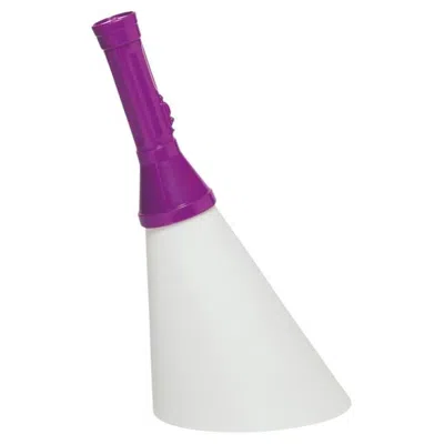 Pre-owned Qeeboo Flash Lamp With Rechargeable Led In Purple Polyethylene By Studio Job