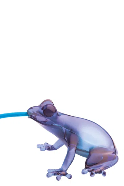 Qeeboo 'hungry Frog' Lamp In Blue