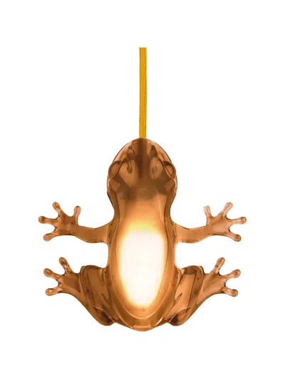 Qeeboo Hungry Frog Lamp In Brown