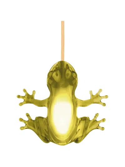 Qeeboo Hungry Frog Lamp In Gold