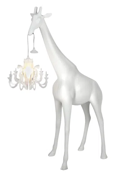 Qeeboo Lampada 'giraffa In Love Xs White'