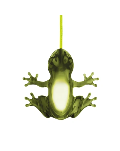 Qeeboo Lampada "hungry Frog" Emerald In Green