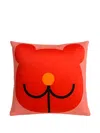 Qeeboo Milú Bear-print Cushion In Red
