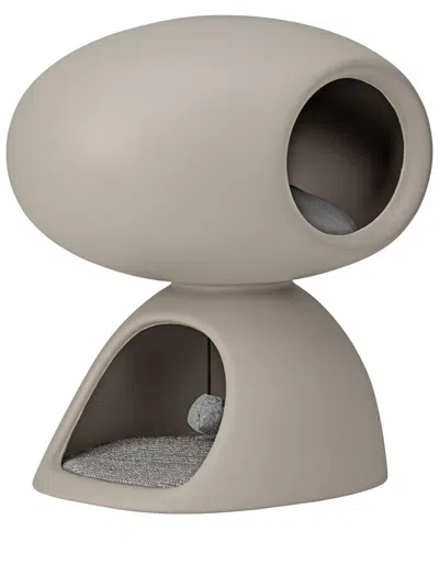 Qeeboo Oval Cat Cave In Gray