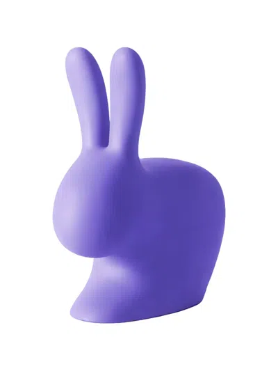 Qeeboo Rabbit Doorstop In Purple