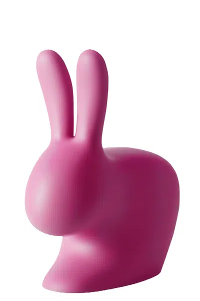 Qeeboo Rabbit Xs Doorstopper In Pink