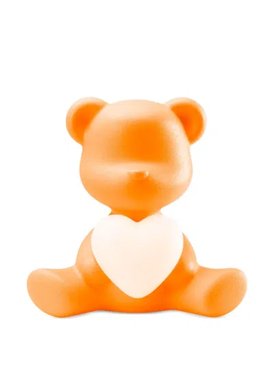 Qeeboo Teddy Bear Heart Lamp In Yellow