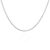 Qeelin 32" 18k White Gold Necklace In Metallic