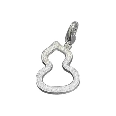 Pre-owned Qeelin Ruby 18kt White Gold Diamonds Wulu Collection Small Necklace
