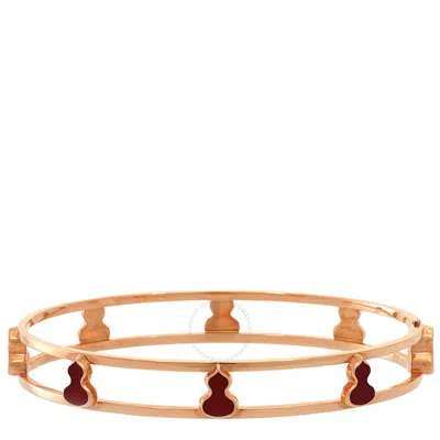 Qeelin Wulu 18k Rose Gold Agate Bangle