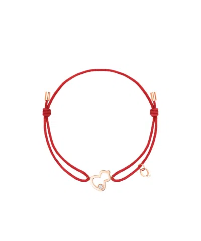 Qeelin Wulu Logo Bracelet In Red