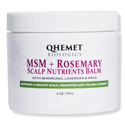 Qhemet Biologics Msm + Rosemary Scalp Nutrients Balm