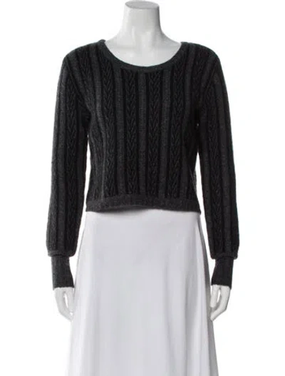 Pre-owned Qi Cashmere Cashmere Striped Sweater In Multi
