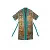 Qinkimo Women's Unique Sexy Kimono, Artistic Statement Piece "vis Feminina" Golden Edition In Gold