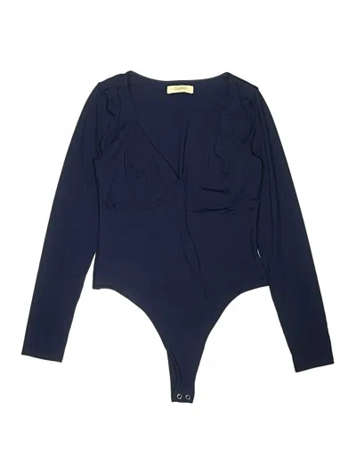 Pre-owned Qinsen Bodysuit In Blue