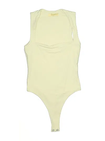 Pre-owned Qinsen Bodysuit In White
