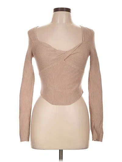 Pre-owned Qinsen Cardigan Sweater In Tan