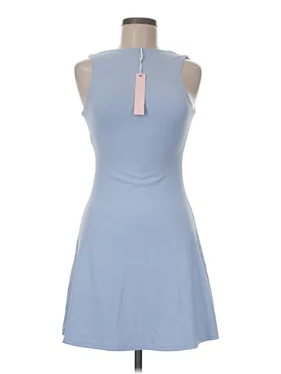 Pre-owned Qinsen Casual Dress In Blue