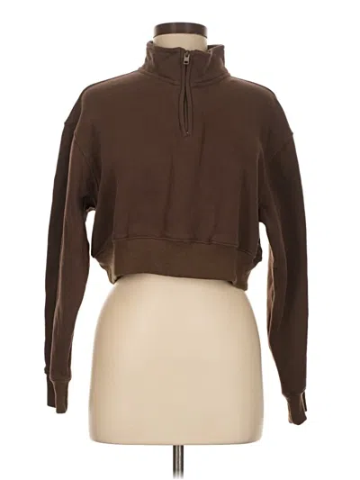 Pre-owned Qinsen Fleece Jacket In Brown