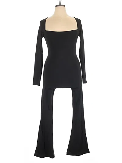 Pre-owned Qinsen Jumpsuit In Black