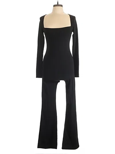 Pre-owned Qinsen Jumpsuit In Black