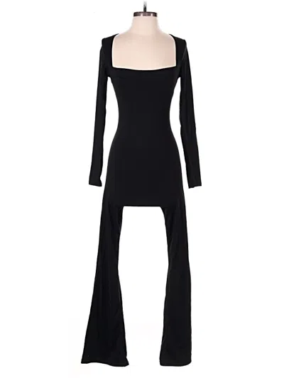 Pre-owned Qinsen Jumpsuit In Black