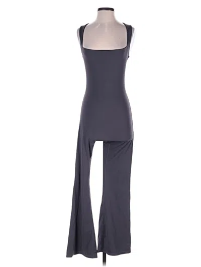 Pre-owned Qinsen Jumpsuit In Gray