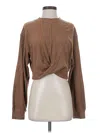 Qinsen Pullover Sweater In Brown