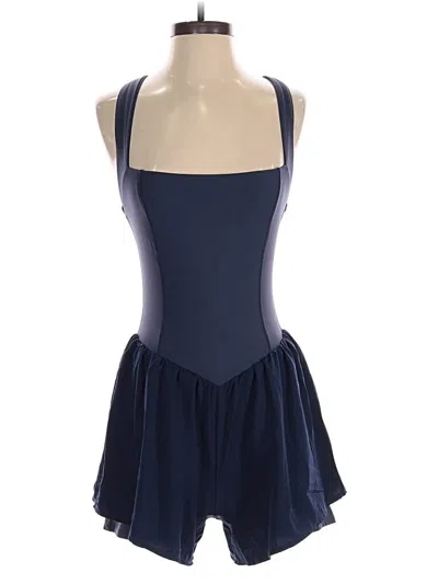Pre-owned Qinsen Romper In Blue