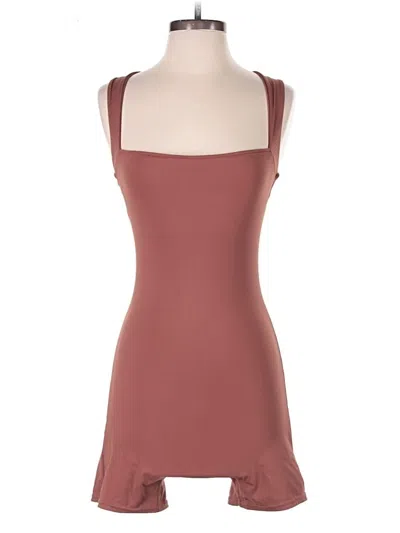 Pre-owned Qinsen Romper In Brown