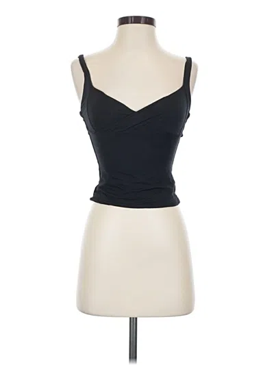 Pre-owned Qinsen Sleeveless Top Black Sweetheart Neckline Tops