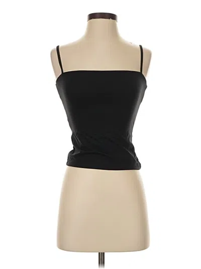 Pre-owned Qinsen Tube Top Black Strapless Neckline Tops