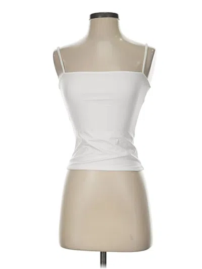 Pre-owned Qinsen Tube Top Ivory Strapless Neckline Tops