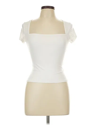 Pre-owned Qinsen Tube Top Ivory Sweetheart Neckline Tops