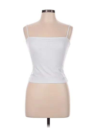Pre-owned Qinsen Tube Top White Strapless Neckline Tops