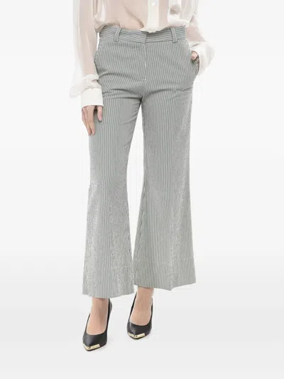 Ql2 Awning-stripe Chino Trousers In Multi
