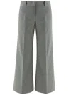 Ql2 Cotton Blend Pants With Striped Pattern