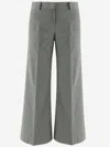 QL2 COTTON BLEND PANTS WITH STRIPED PATTERN