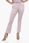 Ql2 Cropped Fit Nellie Pants With Bootcut Bottom In Pink
