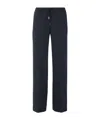 Ql2 Elastic Waistband Casual Pants In Black