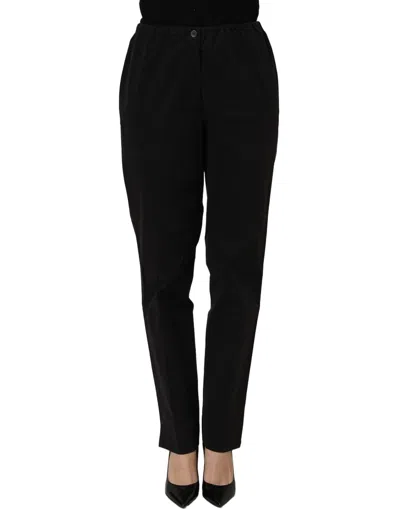 Ql2 High-waisted Straight Chino Women Trouser Women's Pants In Black