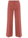 Ql2 Orange Linen And Cotton Pants
