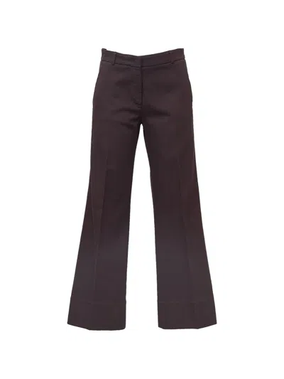 Ql2 Melody D Flared Trousers In Brown