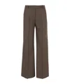 Ql2 Melody Wide-leg Pants In Brown