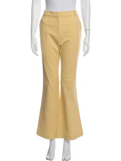 Pre-owned Ql2  Quelledue Flared Pants In Neutrals