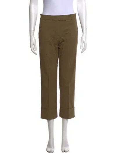 Pre-owned Ql2  Quelledue Straight Leg Pants In Green