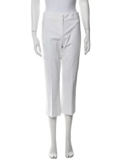 Pre-owned Ql2  Quelledue Straight Leg Pants In White